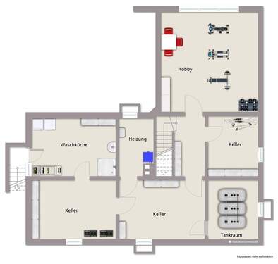 Kellergeschoss Haus 1 - 