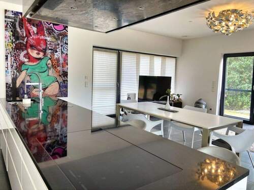 Wohnbereich mit Küche - offen gestaltet - 