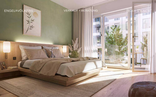 Schlafzimmer - 3 Zimmer Etagenwohnung zum Kaufen in Berlin
