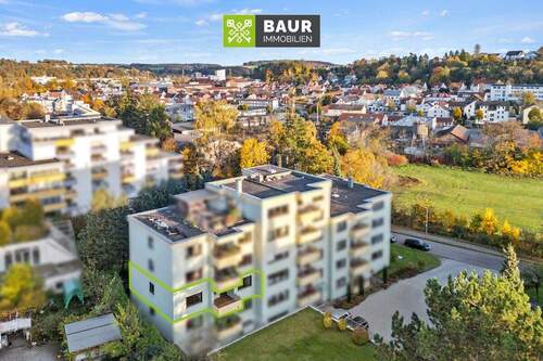 Luftaufnahme - Etagenwohnung mit 89,00 m² in Biberach an der Riß zum Kaufen