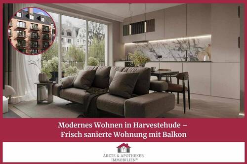 Ärzte & Apotheker Immobilien - Modernes Wohnen in Harvestehude - Frisch sanierte Wohnung mit Balkon