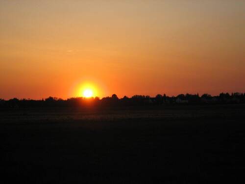 Sonnenuntergang vom gr. Balkon - 
