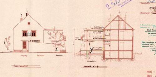 Ansicht west - Schnitt - 