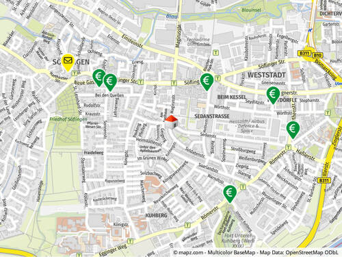 Geolyzer Kartenausschnitt - 