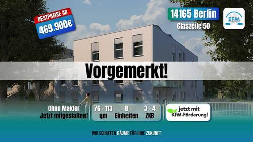 Übersicht - ++BESTPREIS++ NEUBAU 3 ZKB MIET-ENERGIESPAREND altersgerecht in begehrter Lage Berlin-Zehlendorf