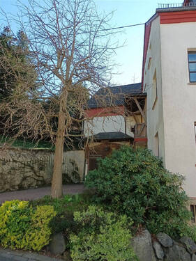 Zufahrt mit Hauseingang - 6 Zimmer Mehrfamilienhaus, Wohnhaus zum Kaufen in Hillscheid