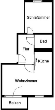 Bild 4 - Etagenwohnung mit 47,40 m&sup2; in Halle (Saale) zur Miete