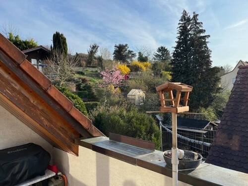 Ausblick Balkon - Urgemütliches Dachgeschoss mit herrlicher Aussicht