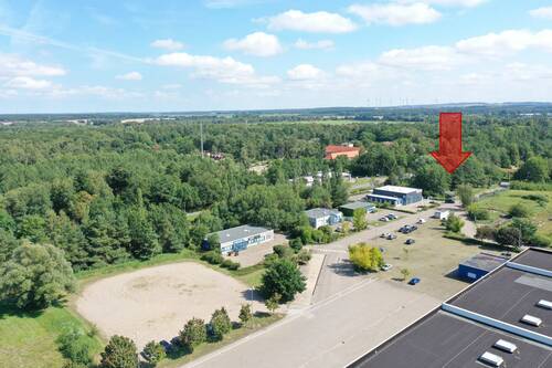 Drohnenansicht - Grundstück zum Kaufen in Güstrow