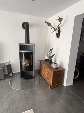 Kaminofen im Wohnzimmer - 