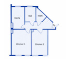 Grundrissskizze Whg. 45 - 