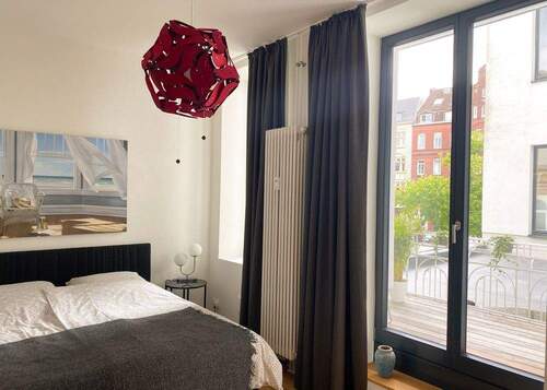 Schlafzimmer mit Dachterrasse - 