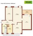 Grundriss - Etagenwohnung mit 75,00 m&sup2; in Weißwasser/O.L. zur Miete