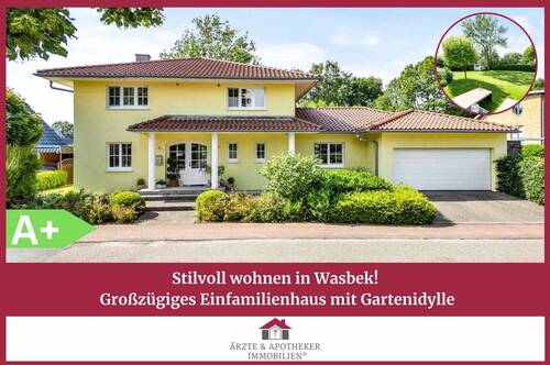Ärzte & Apotheker Immobilien - Stilvoll wohnen in Wasbek - Großzügiges Einfamilienhaus mit Gartenidylle!