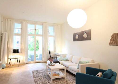 Wohnzimmer - Etagenwohnung mit 93,00 m² in Kiel zur Miete