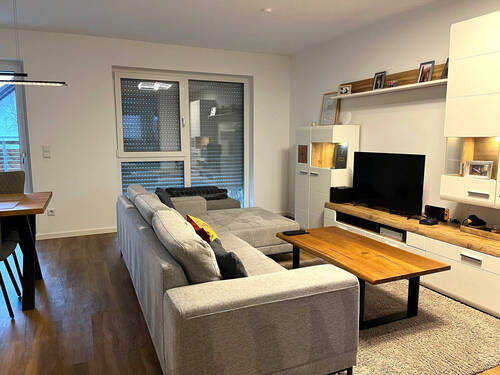 Toller, heller Wohn- & Essbereich - Neubau - Moderne 4-Zimmer Wohnung mit großem Balkon in Hiltmannsdorf