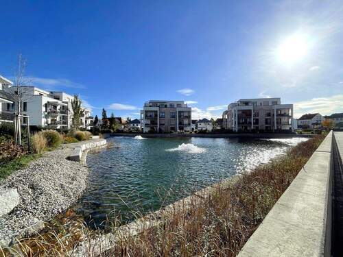 Traumhafte Außenanlage am See - RESERVIERT - Wohnen mit Urlaubsfeeling! Moderne 3-Zimmerwohnung am See - bezugsfrei