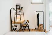 Schlafzimmer mit Arbeitsbereic - 