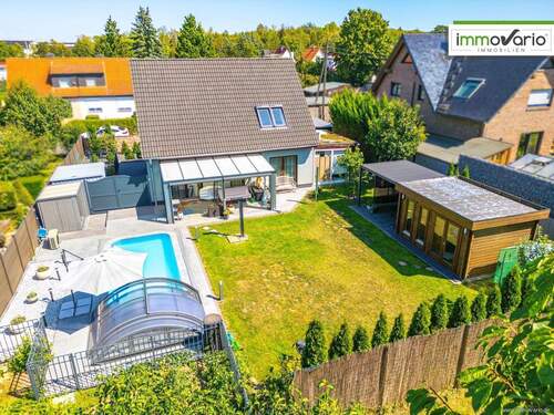 Luftaufnahme - Einfamilienhaus mit 140,00 m&sup2; in Magdeburg / Hopfengarten zum Kaufen