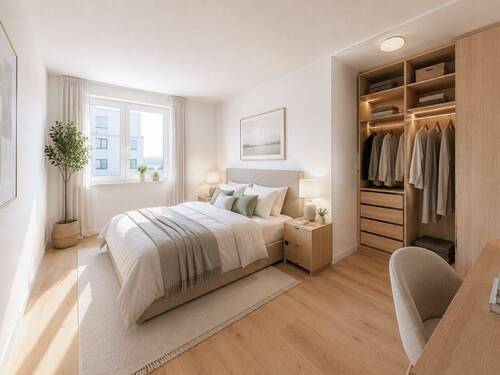 Titelbild - Neuwertige 4-Zimmer-Wohnung mit Fußbodenheizung & Westbalkon
