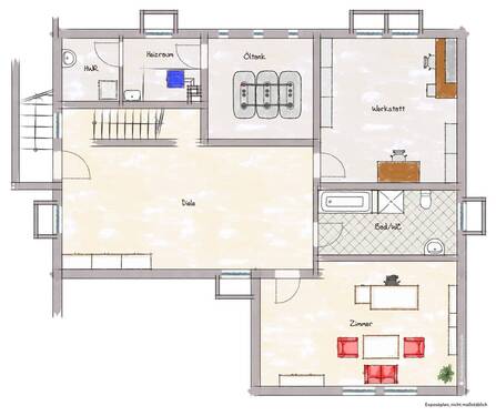 Keller- bzw. Untergeschoss - 