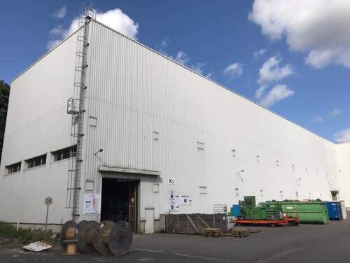 Außenansicht (Produktionshalle 16 m hoch) - Halle in Düren