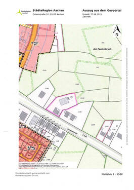 Lageplan 3743 - Grundstück in Roetgen zum Kaufen