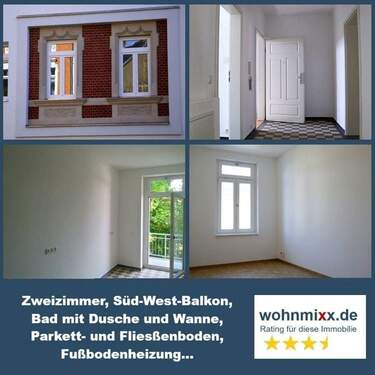 Eyecatcher_B76-2 - Qualitative Erdgeschoss- WE mit Balkon, FB-Heizung, Bad mit Dusche, Wanne, Fenster