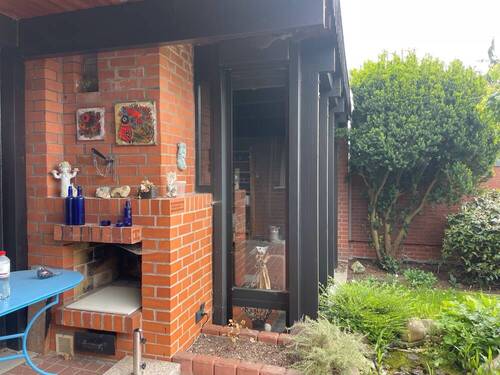 Aussenkamin an der Süd-Terrasse - 