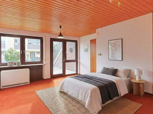 Helles Schlafzimmer im Gartengeschoss (visualisiert) - Reihenmittelhaus mit 135,00 m&sup2; in Weil der Stadt zum Kaufen