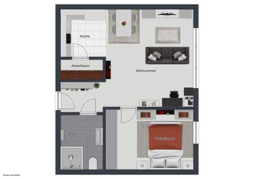 1. Obergeschoss Mitte - 