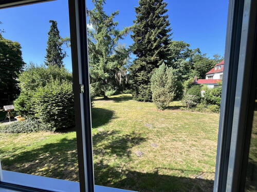 Gartenblick aus Wintergarten - 