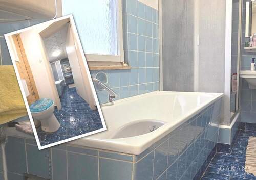 Badezimmer, - Doppelhaushälfte mit 119,00 m² in Schlat zum Kaufen