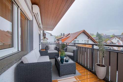 Digitales Möblierungsbeispiel Balkon - 