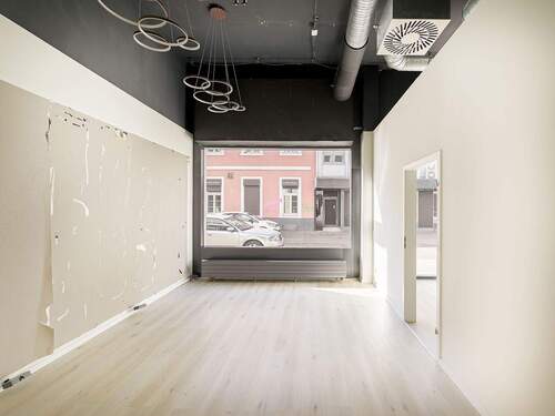 Ladenfläche Ansicht 2 - 4 Zimmer Gewerbeobjekt (Büro, Produktion, Verkauf) zur Miete in Karlsruhe / Innenstadt-West