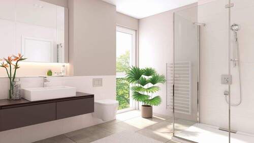 Impression Badezimmer Pultdach - 