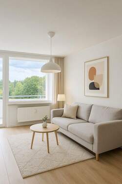 Wohnzimmer - Etagenwohnung mit 83,00 m² in Kaiserslautern zum Kaufen