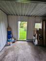 Blick in den Garten von der Garage - 