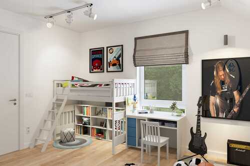 Kinderzimmer 1 im Dachgeschoss - 