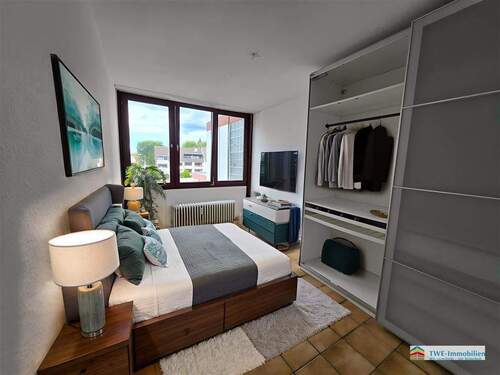 Schlafzimmer 2 - Etagenwohnung mit 69,30 m² in Bergisch Gladbach zum Kaufen