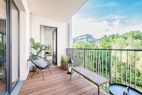 Balkon - Erstbezug: Neubauwohnung im ruhigen Gartenhaus