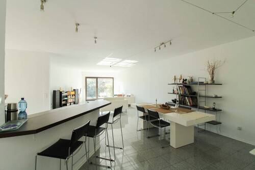 Offene Wohnküche Gesamt Ebene 0 - Besonderer Split-Level-Reiheneckbungalow in gepflegtem Zustand - 134 m², 5 Zimmer in Burgsteinfurt