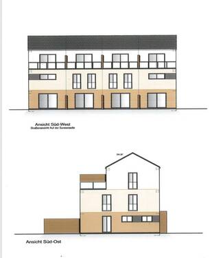 Ansicht Süd - 4 Zimmer Reihenendhaus in Ebsdorfergrund