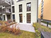 Terrassenansicht - Wohnen mit Gartenflair- Klasse 2-Zi Whg in Premiumlage von München-Solln- modern und effizient