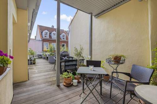 Terrasse - Etagenwohnung mit 102,00 m&sup2; in Karlsruhe zum Kaufen