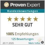 Pfund Immobilien ProvenExpert Bewertungssiegel 202 - 