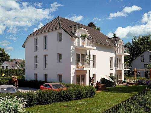 Fassade Rückseite - Eggersdorf, modernes Familienglück mit eigenem Garten - Brandenburg - NEUBAU - 3 Zi - FREI