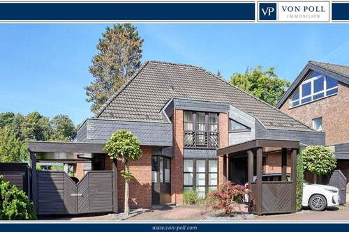 Hausansicht - Attraktive Eigentumswohnung im Zweifamilienhaus mit Top-Ausstattung am Park