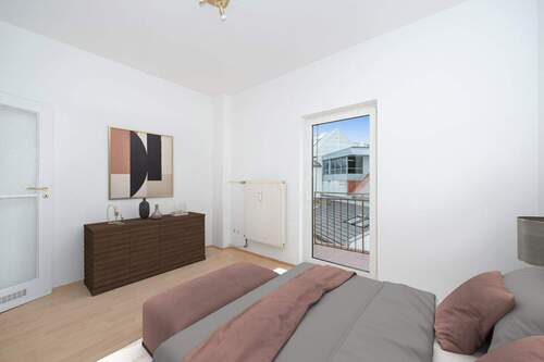 Schlafzimmer virtuelles Staging - 