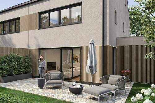 Terrasse - 5 Zimmer Doppelhaushälfte zum Kaufen in Ottobrunn